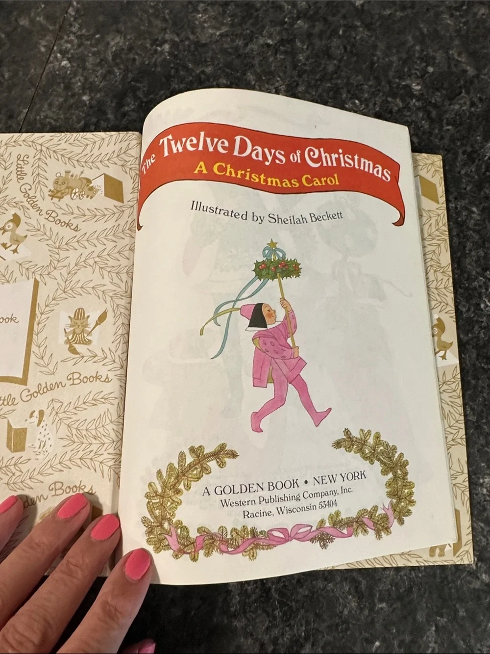Little Golden Book The Twelve Days of Christmas - 1992